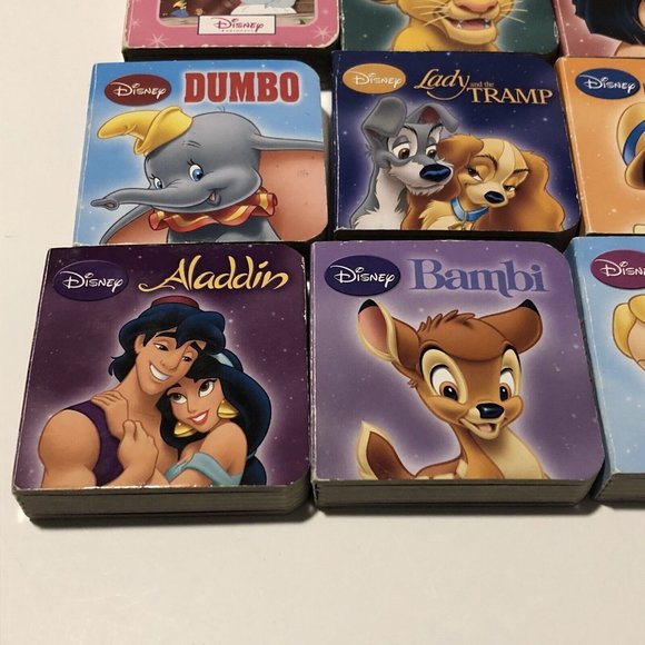 12 Disney Mini Children’s Pilbooks Mulan Lion King Lilo And Stitch Aladdin Dumbo - Picture 3 of 16
